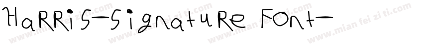 Harris-signature Font字体转换